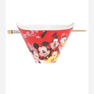 Disney Ramen Noodle Soup Bowl + Chopsticks + World Market Ramen Bowl